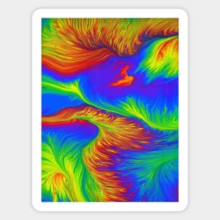 Multicoloured seabed Sticker